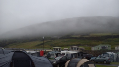 Misty morning over the campsite